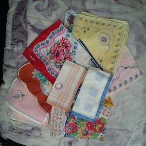 Handkerchiefs    12 vintage hankies some used new. Overall good condition,